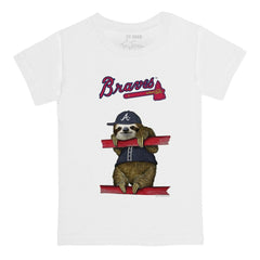 Atlanta Braves Tiny Turnip Youth Sloth T-Shirt - MLB