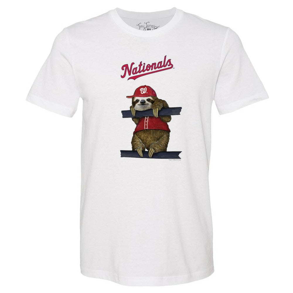 Washington Nationals Tiny Turnip Unisex Sloth T-Shirt - MLB