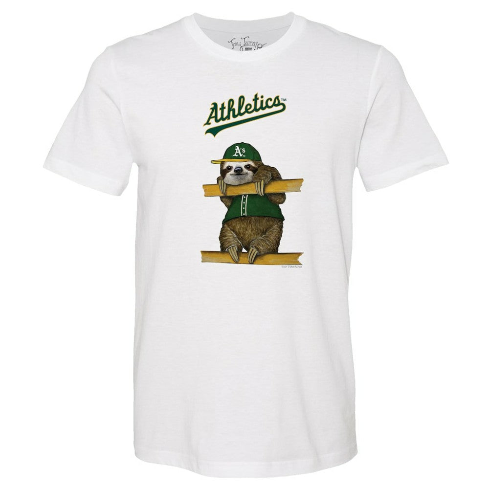 Athletics Tiny Turnip Unisex Sloth T-Shirt - MLB