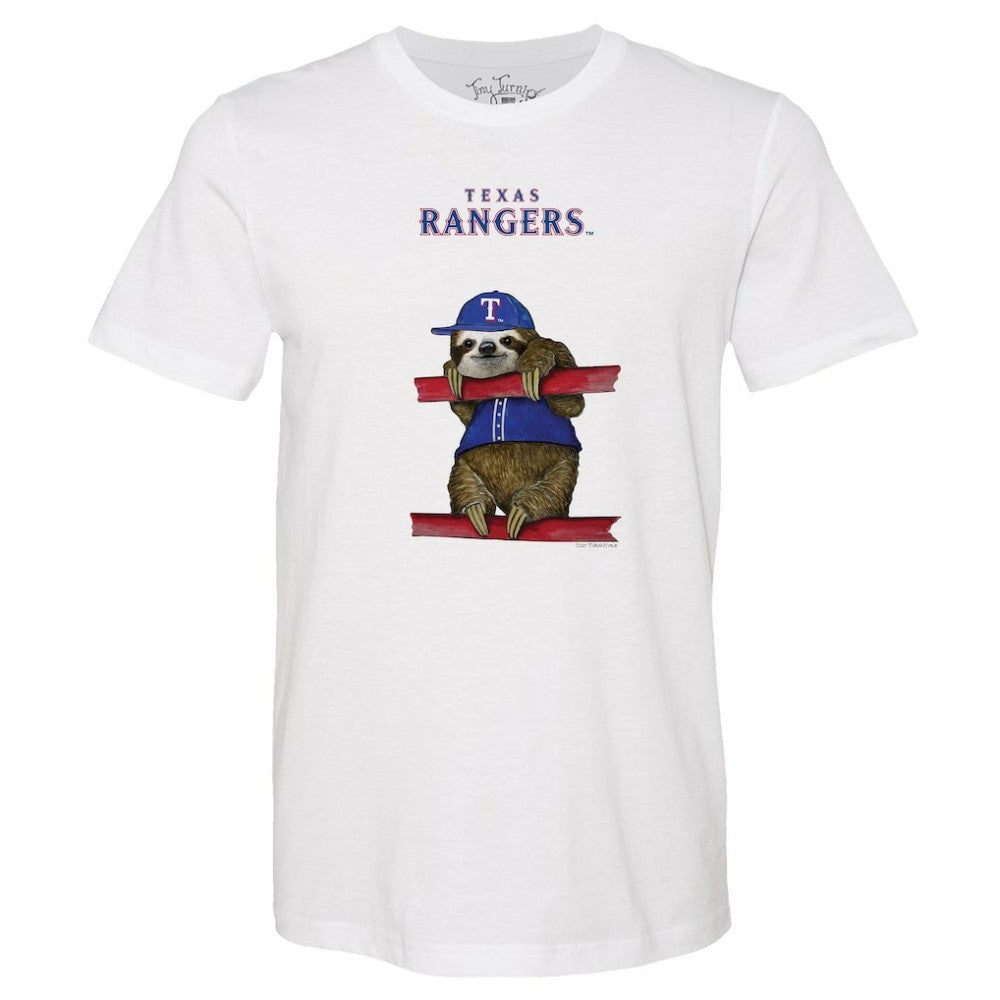 Texas Rangers Tiny Turnip Unisex Sloth T-Shirt - MLB
