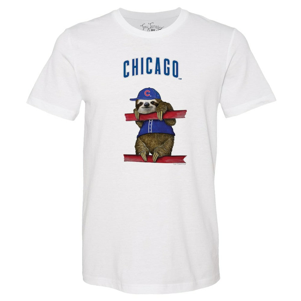 Chicago Cubs Tiny Turnip Unisex Sloth T-Shirt - MLB