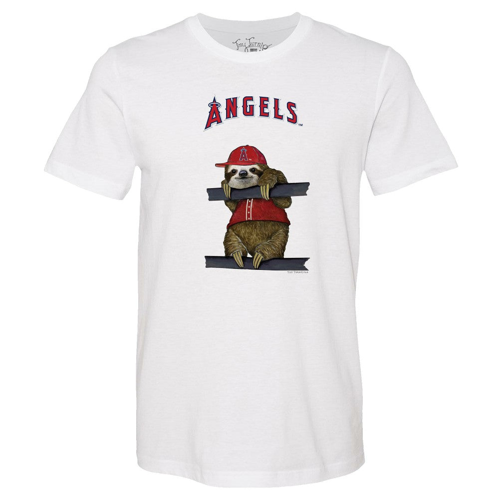 Los Angeles Angels Tiny Turnip Unisex Sloth T-Shirt - MLB
