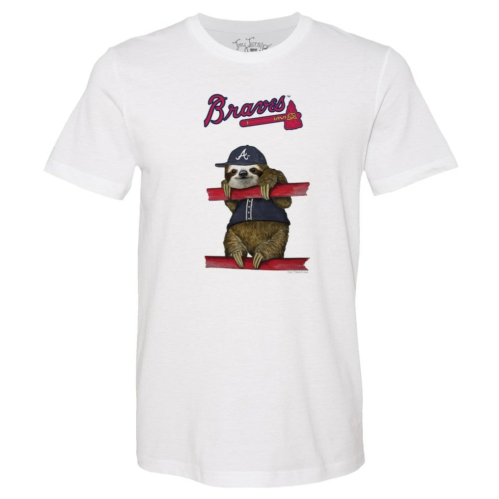 Atlanta Braves Tiny Turnip Unisex Sloth T-Shirt - MLB