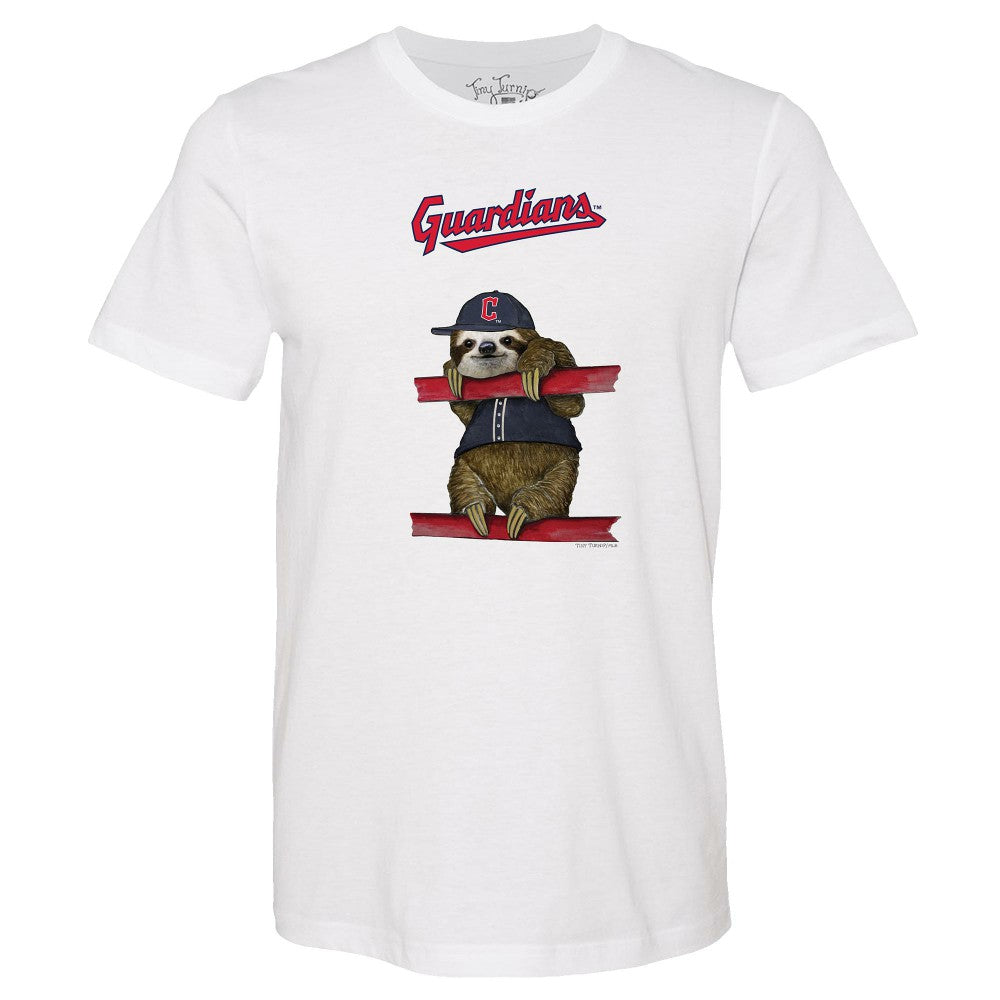 Cleveland Guardians Tiny Turnip Unisex Sloth T-Shirt - MLB