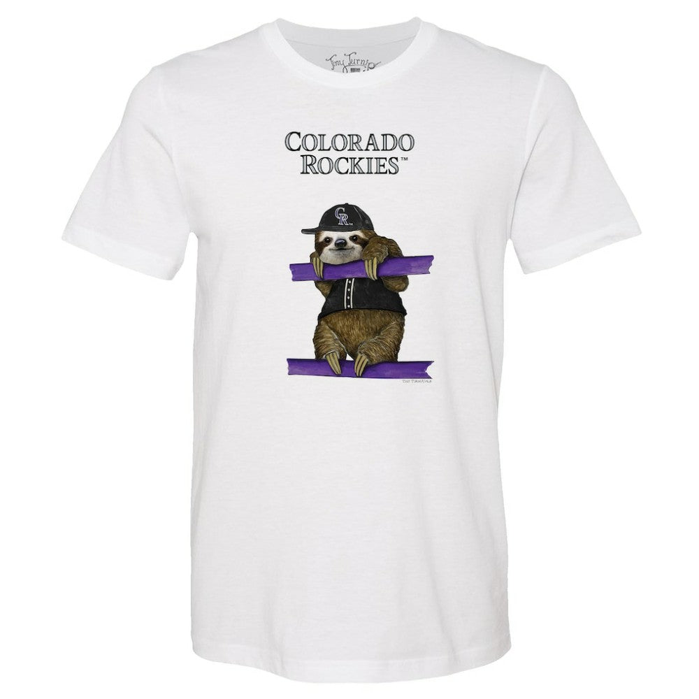 Colorado Rockies Tiny Turnip Unisex Sloth T-Shirt - MLB