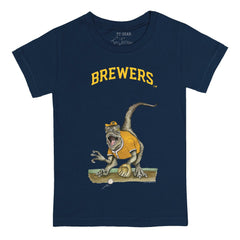 Milwaukee Brewers Tiny Turnip Youth Velociraptor T-Shirt - MLB