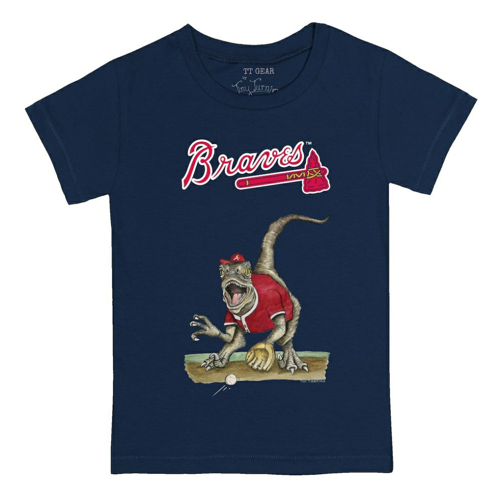 Atlanta Braves Tiny Turnip Youth Velociraptor T-Shirt - MLB