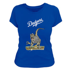 Los Angeles Dodgers Tiny Turnip Women's Velociraptor T-Shirt - MLB