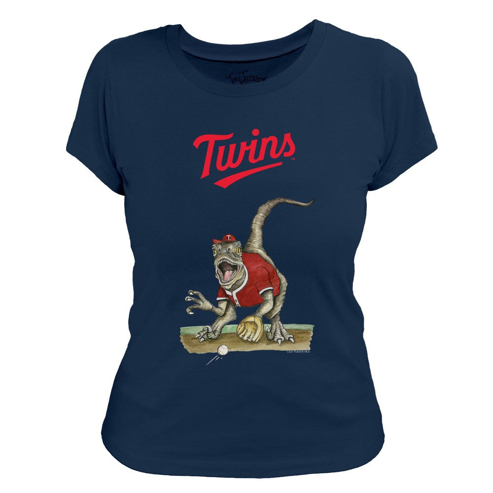 Minnesota Twins Tiny Turnip Women's Velociraptor T-Shirt - MLB