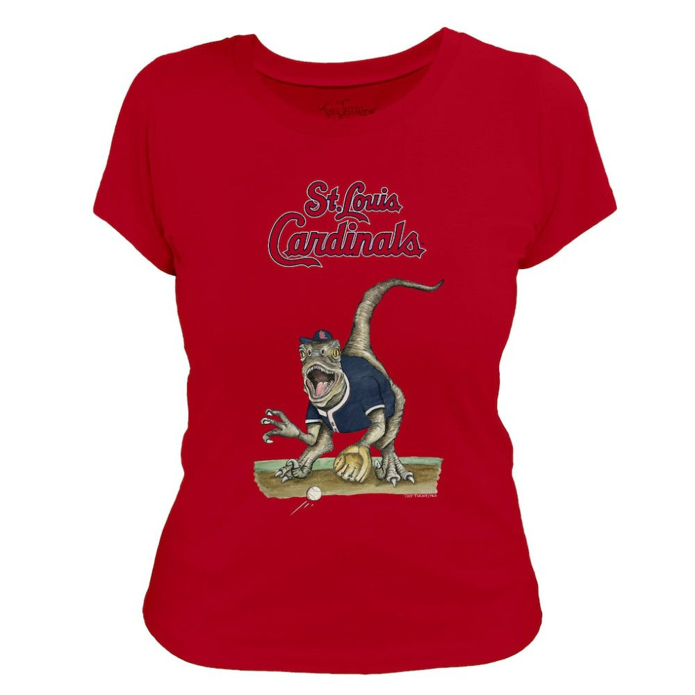 St. Louis Cardinals Tiny Turnip Women's Velociraptor T-Shirt - MLB