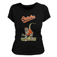 Baltimore Orioles Tiny Turnip Women's Velociraptor T-Shirt - MLB