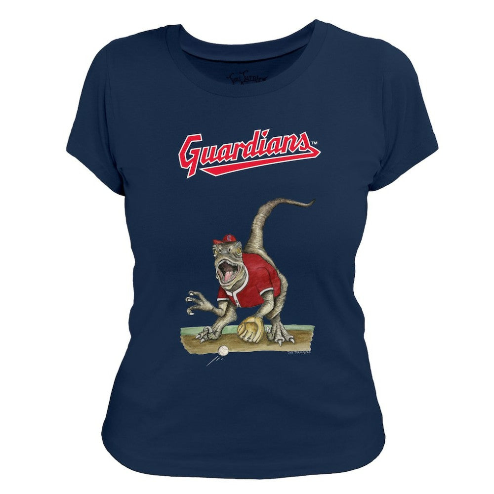 Cleveland Guardians Tiny Turnip Women's Velociraptor T-Shirt - MLB