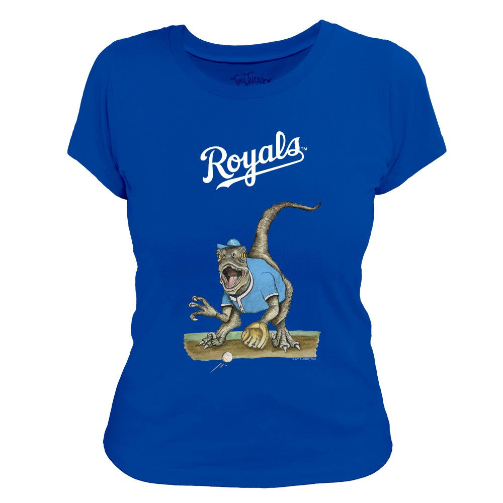 Kansas City Royals Tiny Turnip Women's Velociraptor T-Shirt - MLB