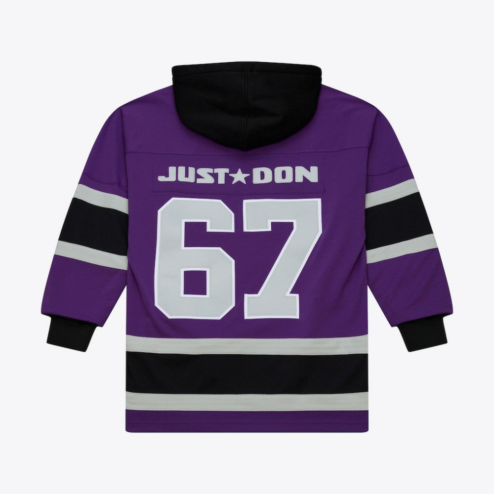 Los Angeles Kings Mitchell & Ness x Just Don Jersey Hoodie - Purple - NHL