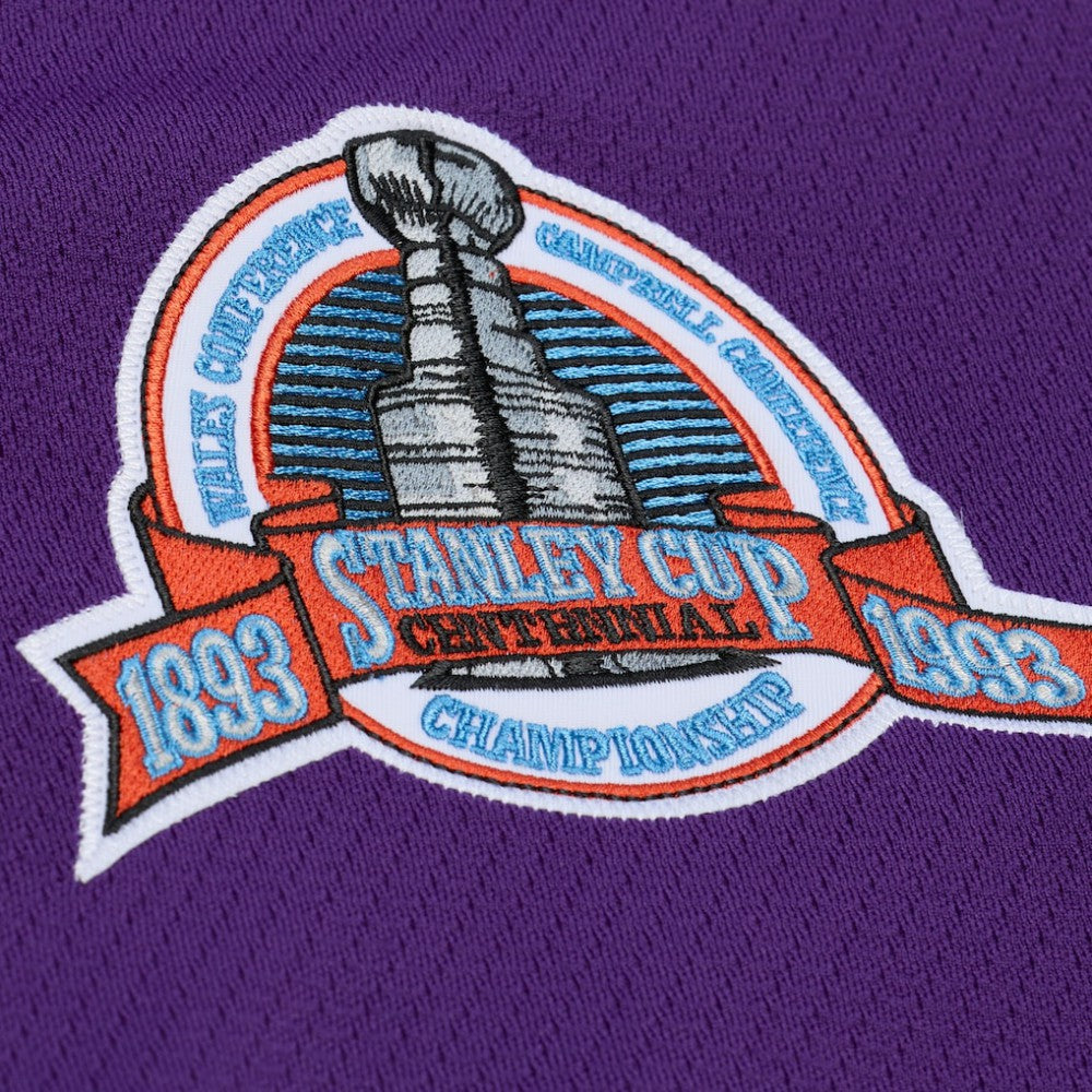Los Angeles Kings Mitchell & Ness x Just Don Jersey Hoodie - Purple - NHL