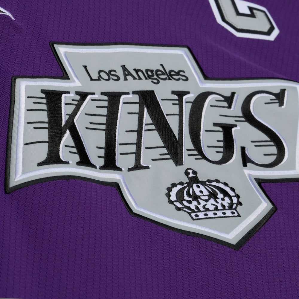 Los Angeles Kings Mitchell & Ness x Just Don Jersey Hoodie - Purple - NHL