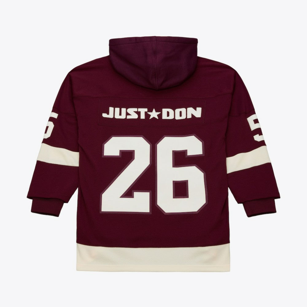 Detroit Red Wings Mitchell & Ness x Just Don Jersey Hoodie - Crimson - NHL