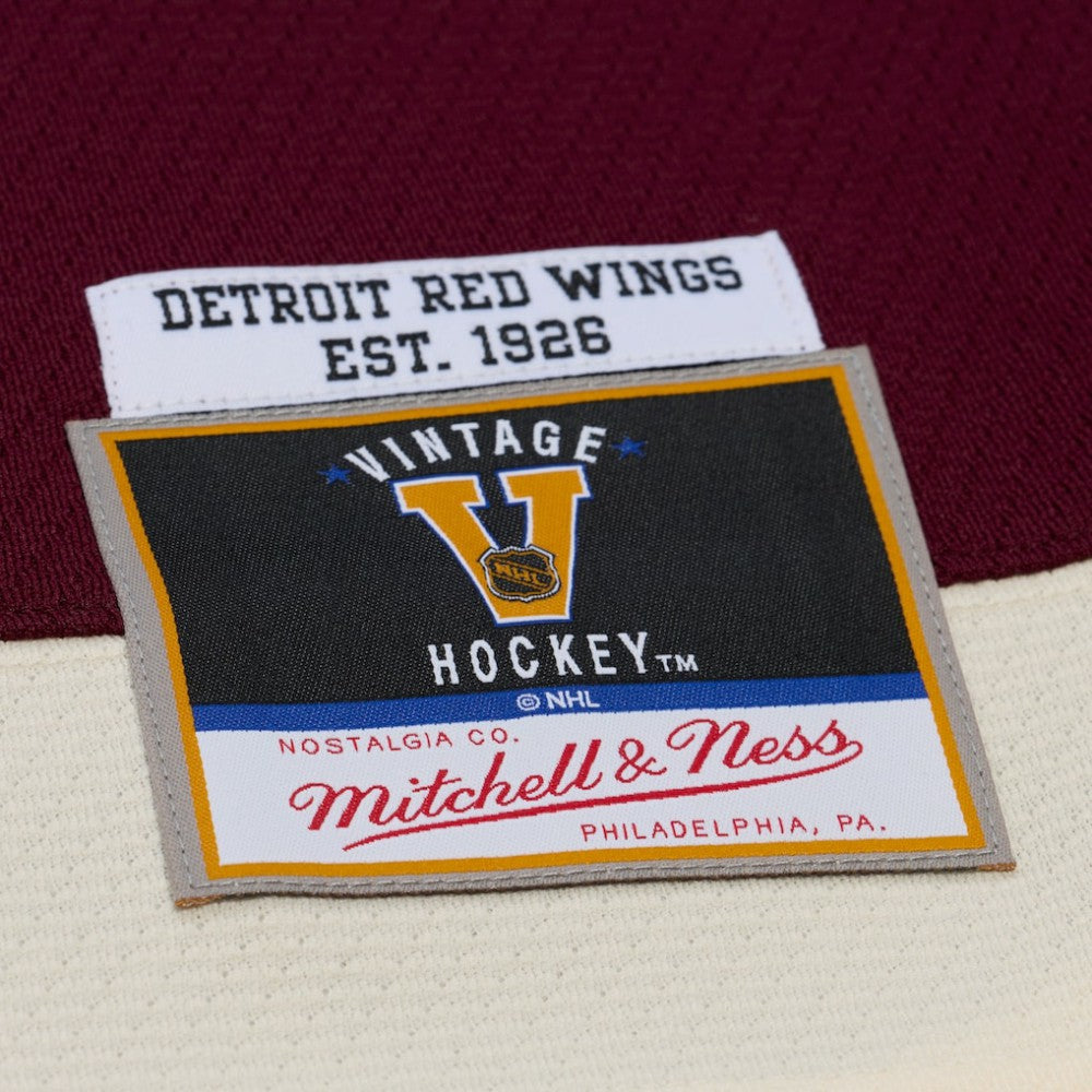 Detroit Red Wings Mitchell & Ness x Just Don Jersey Hoodie - Crimson - NHL