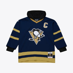 Pittsburgh Penguins Mitchell & Ness x Just Don Jersey Hoodie - Navy - NHL