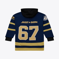 Pittsburgh Penguins Mitchell & Ness x Just Don Jersey Hoodie - Navy - NHL