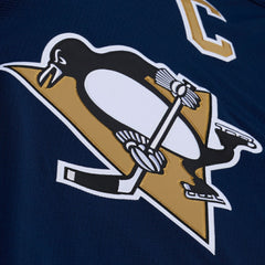 Pittsburgh Penguins Mitchell & Ness x Just Don Jersey Hoodie - Navy - NHL