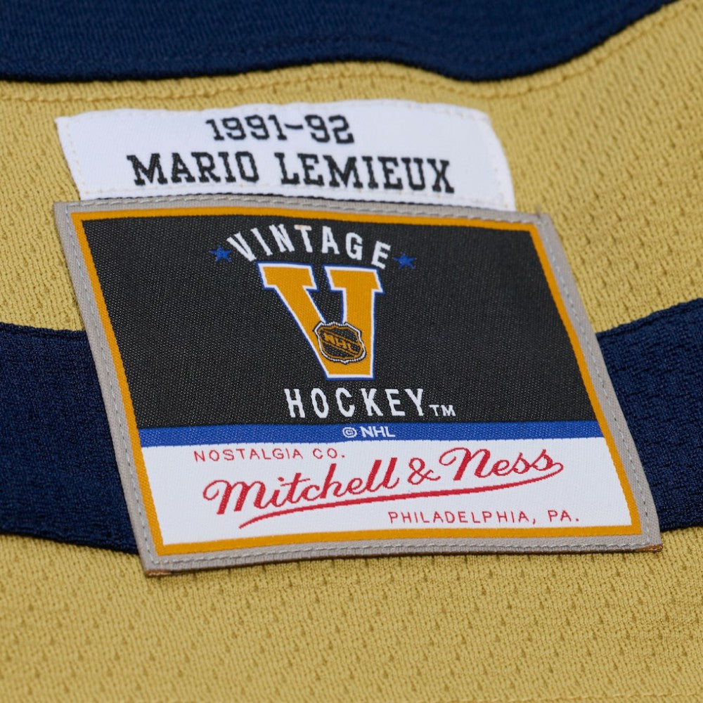 Pittsburgh Penguins Mitchell & Ness x Just Don Jersey Hoodie - Navy - NHL