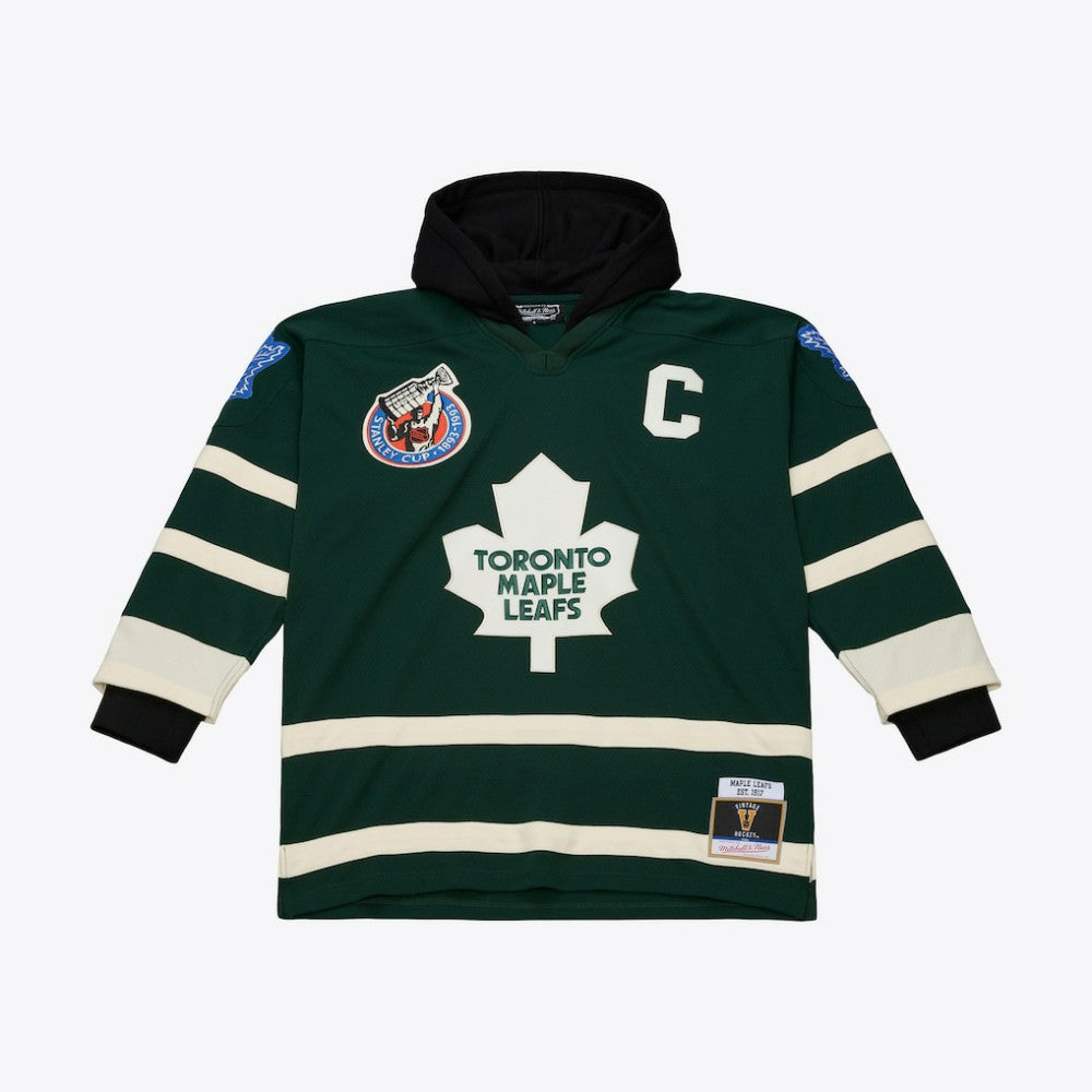 Toronto Maple Leafs Mitchell & Ness x Just Don Jersey Hoodie - Green - NHL