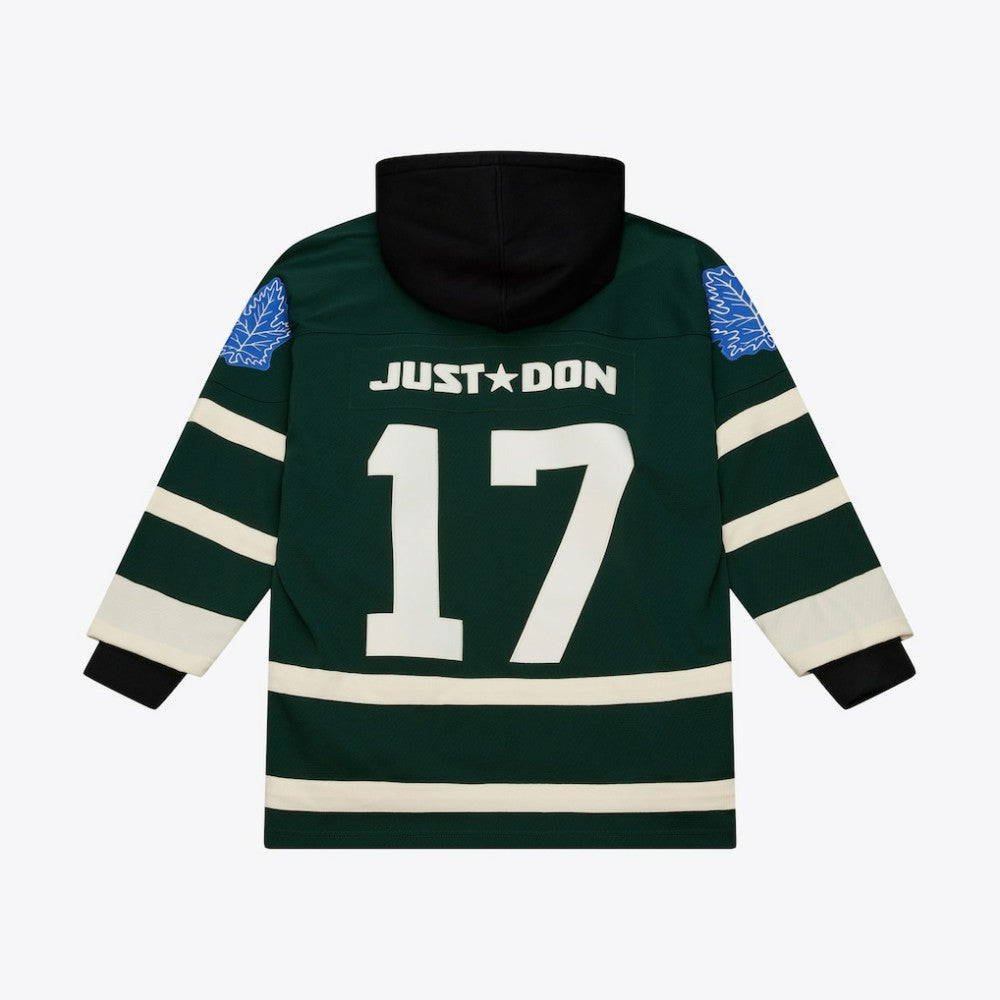 Toronto Maple Leafs Mitchell & Ness x Just Don Jersey Hoodie - Green - NHL