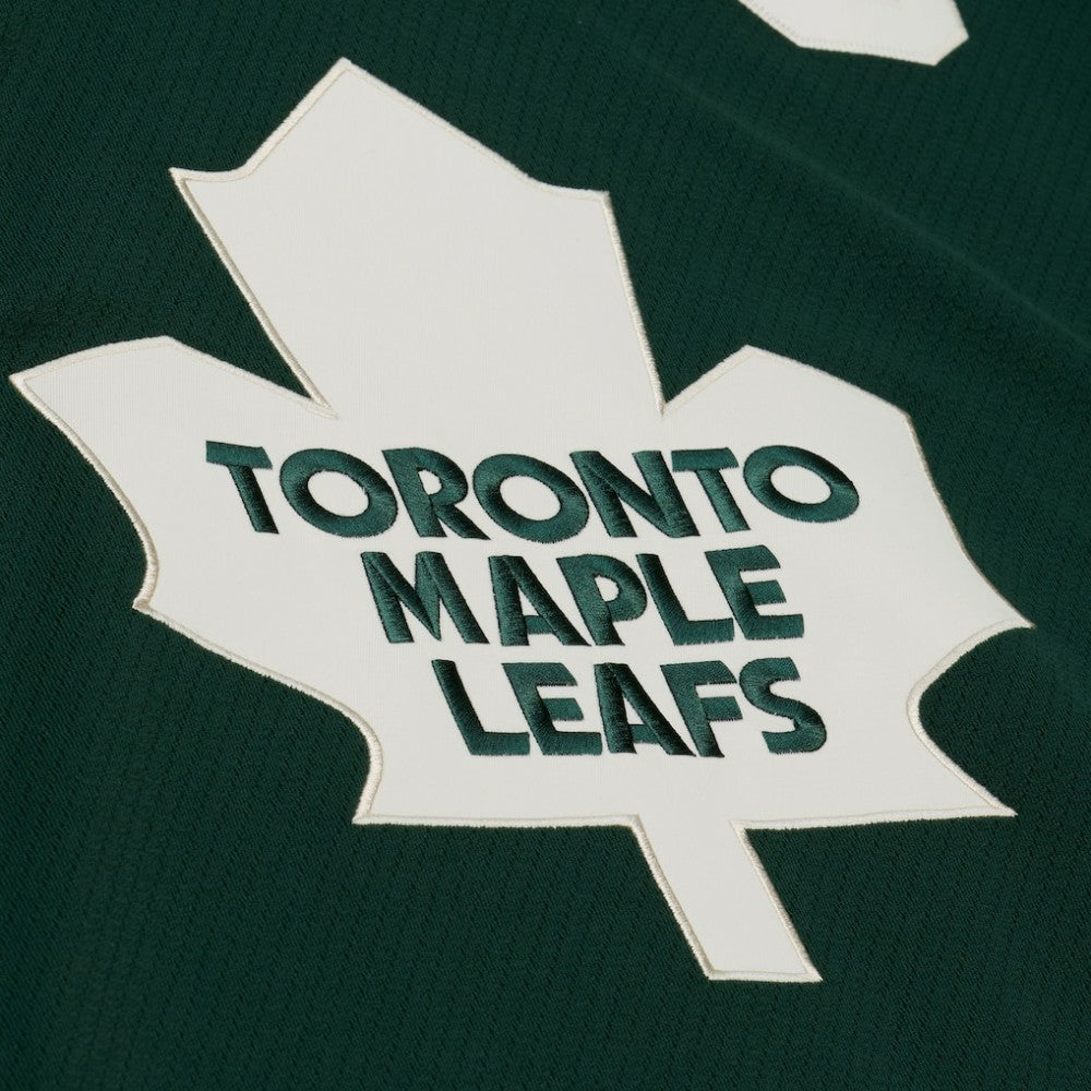 Toronto Maple Leafs Mitchell & Ness x Just Don Jersey Hoodie - Green - NHL