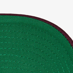 Detroit Red Wings Mitchell & Ness x Just Don Wave Script Pro Strapback Hat - Black/Maroon - NHL