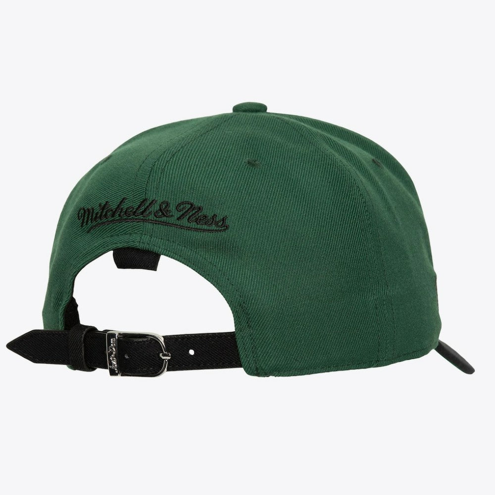 Chicago Blackhawks Mitchell & Ness x Just Don Wave Script Pro Strapback Hat - Green/Black - NHL