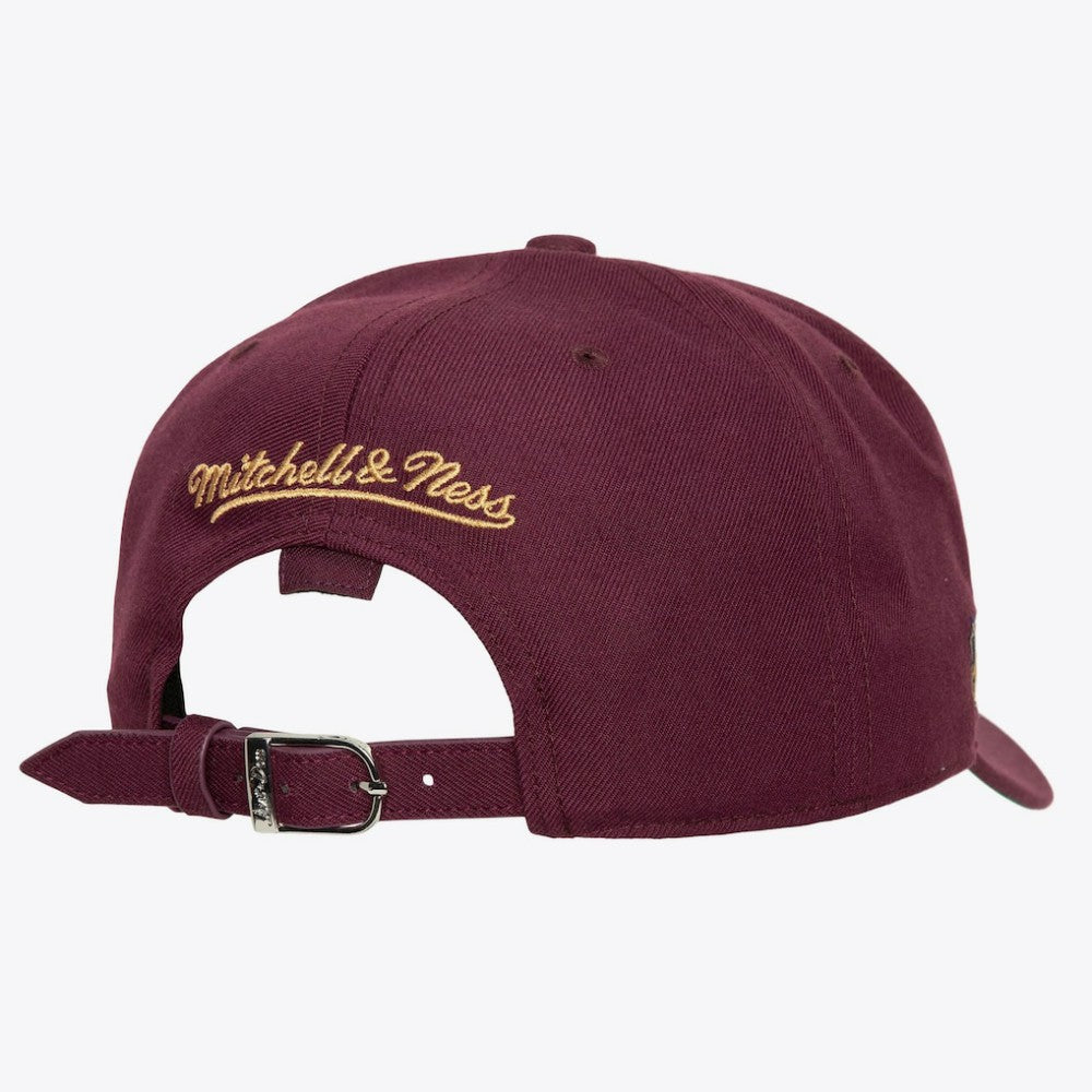 Florida Panthers Mitchell & Ness x Just Don Wave Script Pro Strapback Hat - Maroon - NHL