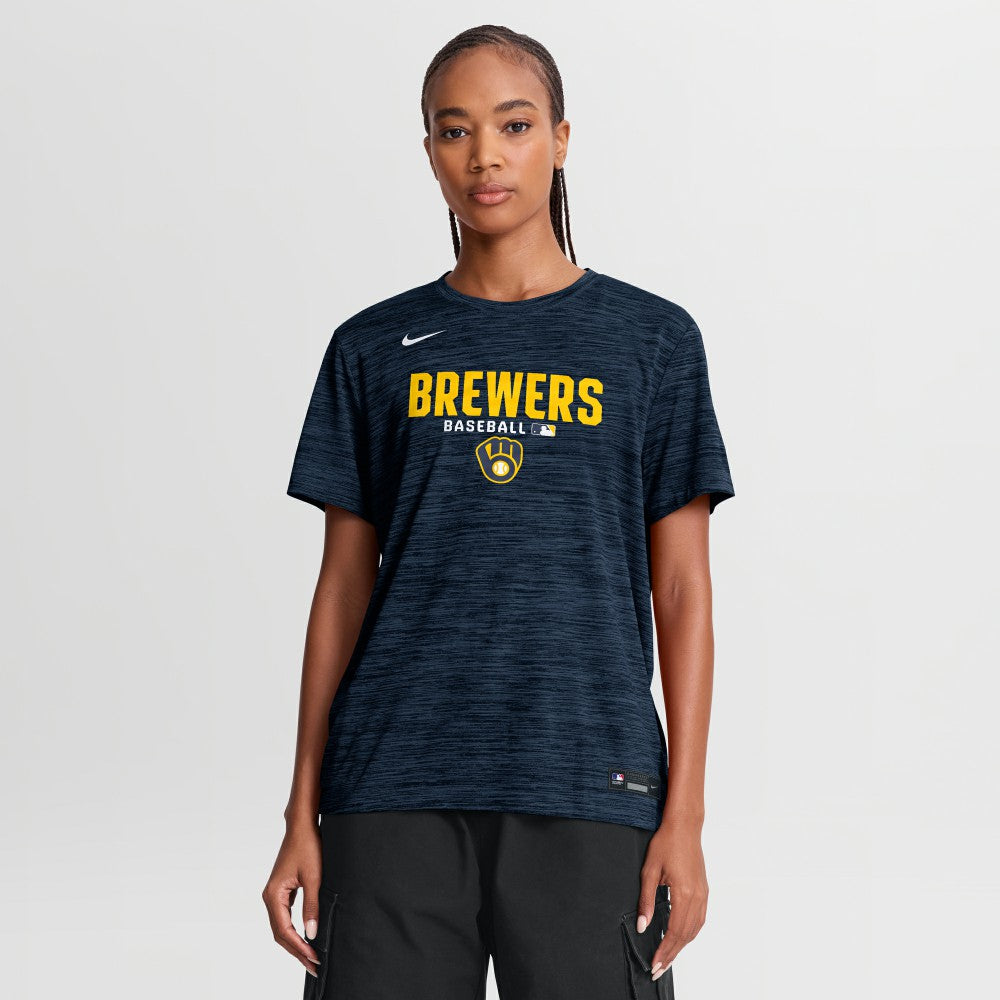 Milwaukee Brewers Nike Women's Authentic Collection Velocity Dri-FIT T-Shirt - MLB