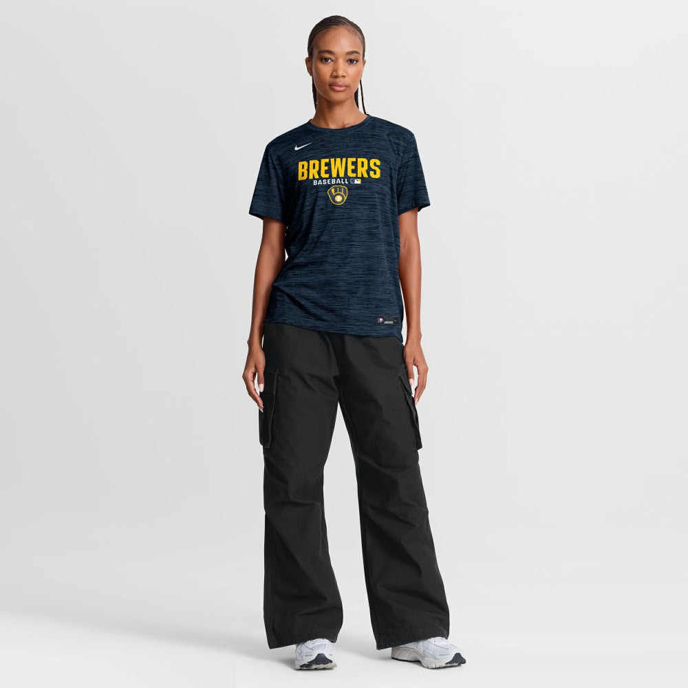 Milwaukee Brewers Nike Women's Authentic Collection Velocity Dri-FIT T-Shirt - MLB