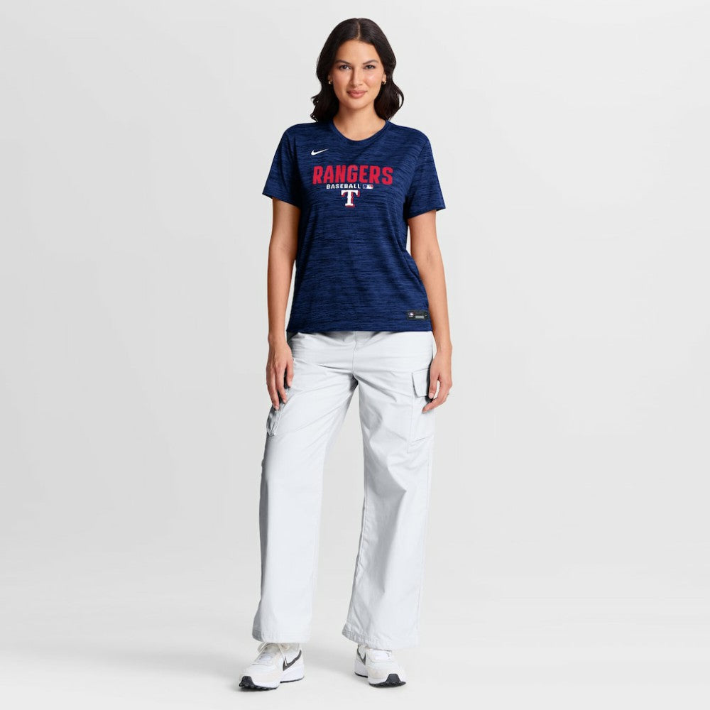 Texas Rangers Nike Women's Authentic Collection Velocity Dri-FIT T-Shirt - MLB