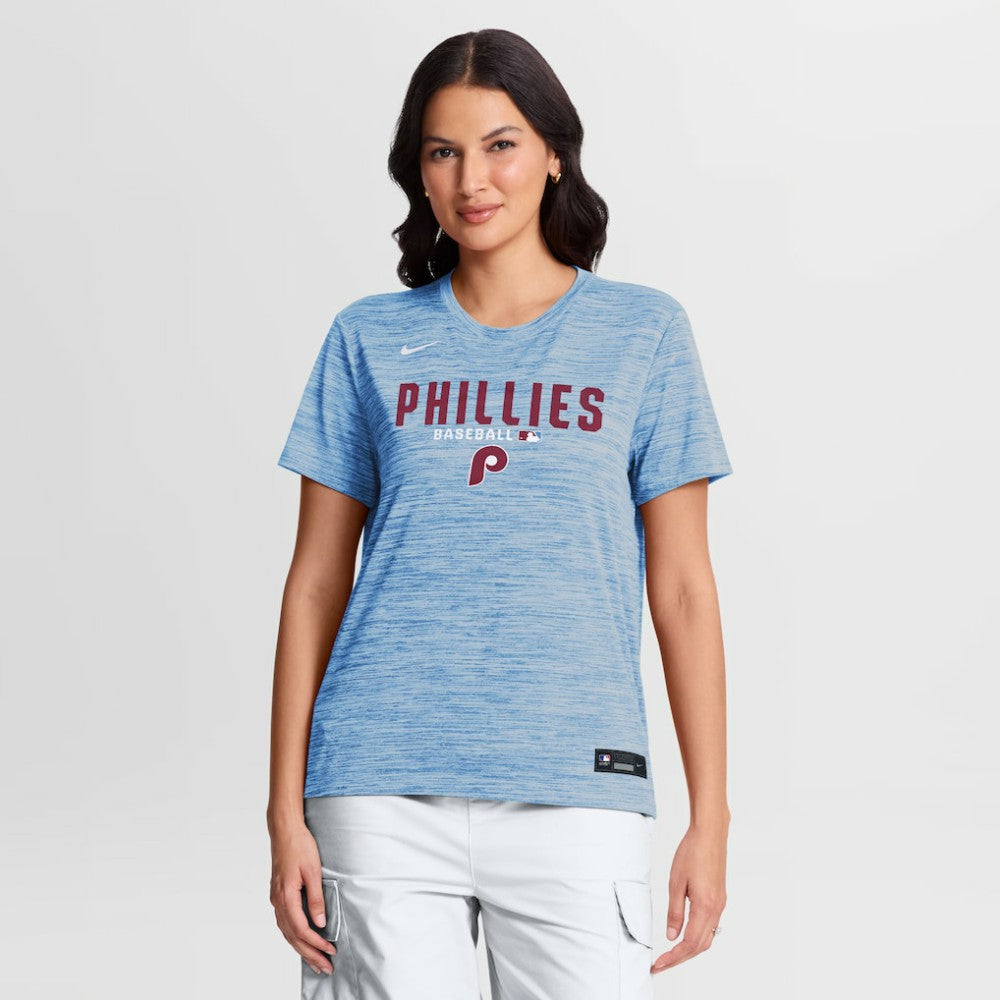 Philadelphia Phillies Nike Women's Authentic Collection Alternate Logo Velocity Dri-FIT T-Shirt - MLB