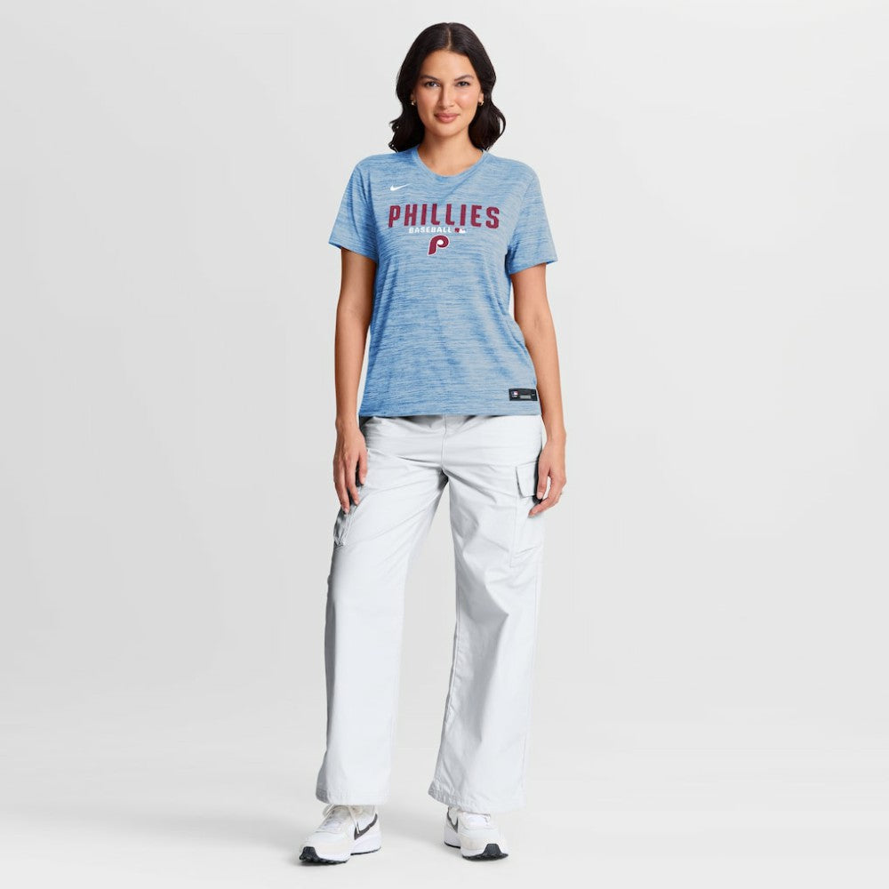 Philadelphia Phillies Nike Women's Authentic Collection Alternate Logo Velocity Dri-FIT T-Shirt - MLB