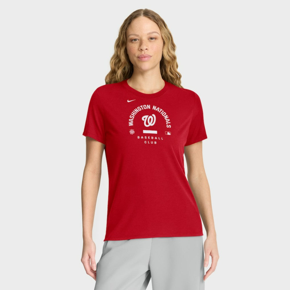 Washington Nationals Nike Women's Authentic Collection Early Work Tri-Blend Dri-FIT T-Shirt - MLB