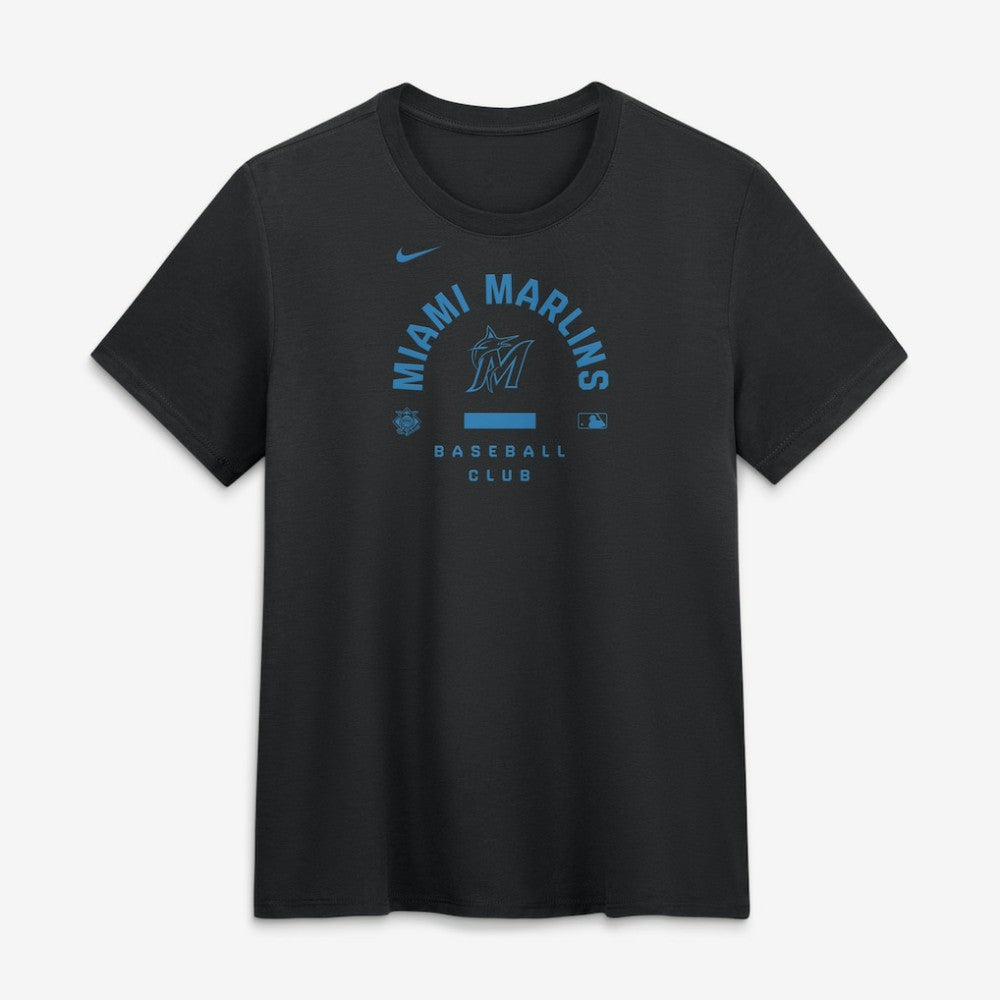 Miami Marlins Nike Women's Authentic Collection Early Work Tri-Blend Dri-FIT T-Shirt - MLB