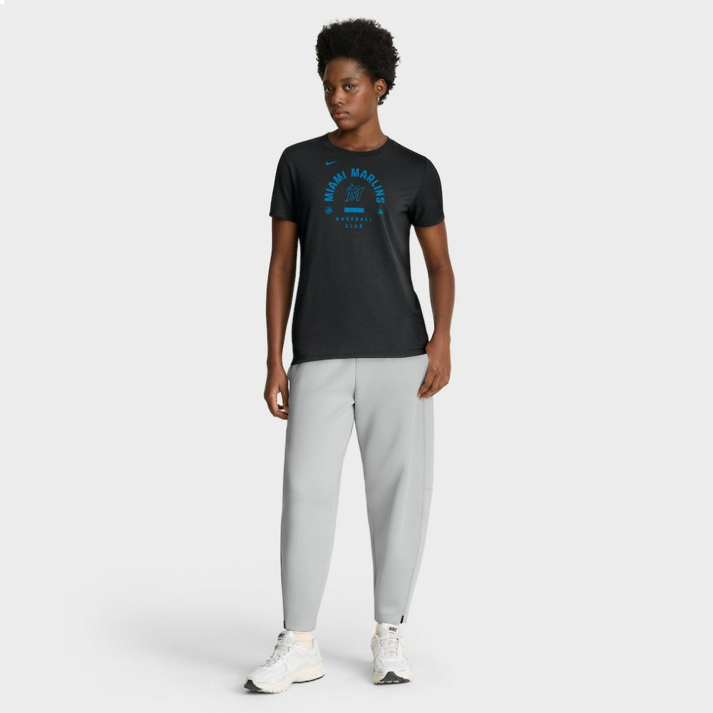 Miami Marlins Nike Women's Authentic Collection Early Work Tri-Blend Dri-FIT T-Shirt - MLB