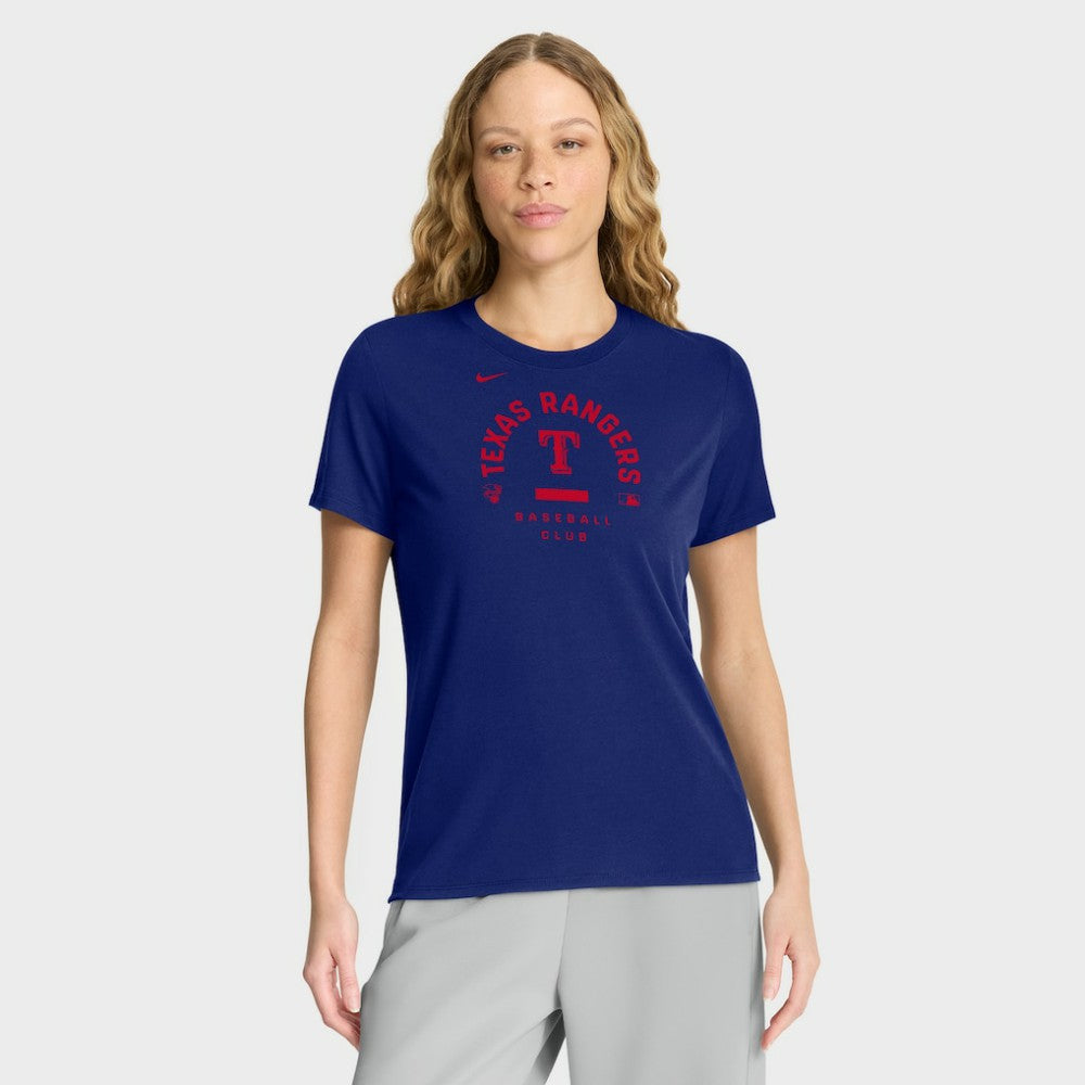 Texas Rangers Nike Women's Authentic Collection Early Work Tri-Blend Dri-FIT T-Shirt - MLB