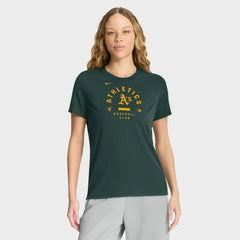 Athletics Nike Women's Authentic Collection Early Work Tri-Blend Dri-FIT T-Shirt - MLB