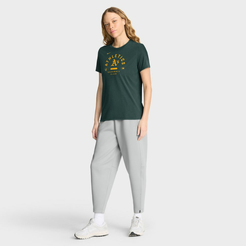 Athletics Nike Women's Authentic Collection Early Work Tri-Blend Dri-FIT T-Shirt - MLB
