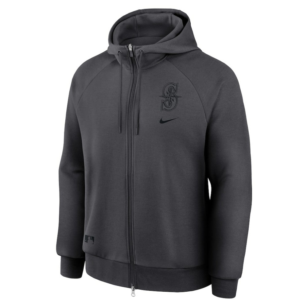 Seattle Mariners Nike Authentic Collection Player Raglan Dri-FIT Full-Zip Hoodie - MLB