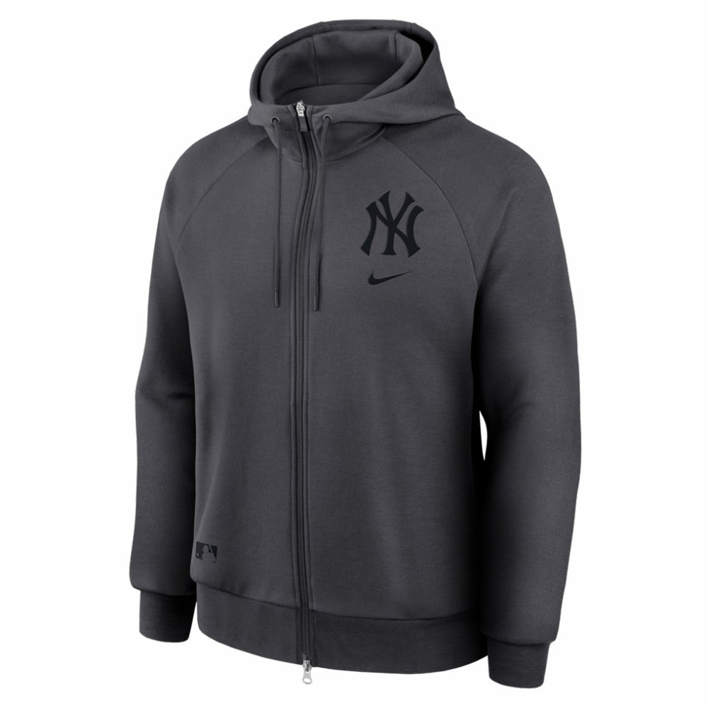 New York Yankees Nike Authentic Collection Player Raglan Dri-FIT Full-Zip Hoodie - MLB