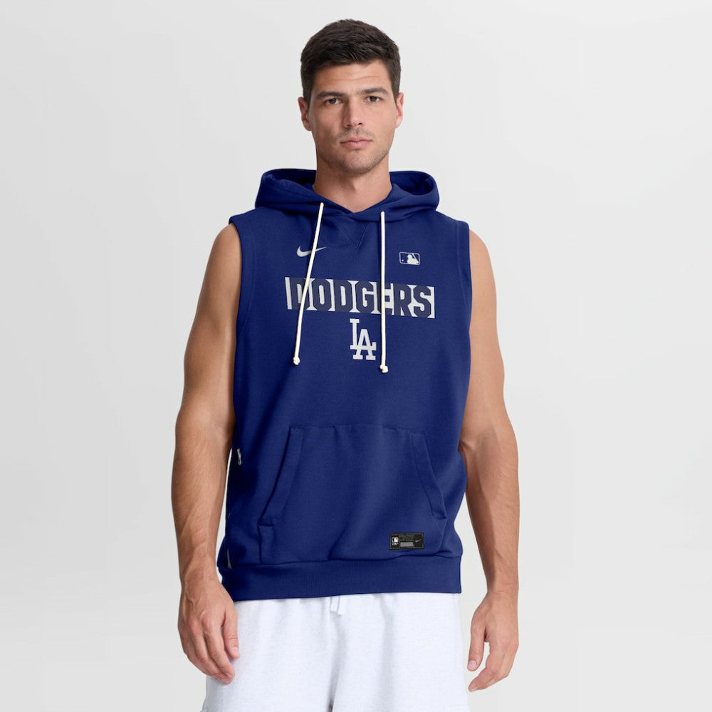 Los Angeles Dodgers Nike Authentic Collection Standard Issue Dri-FIT Sleeveless Hoodie - MLB