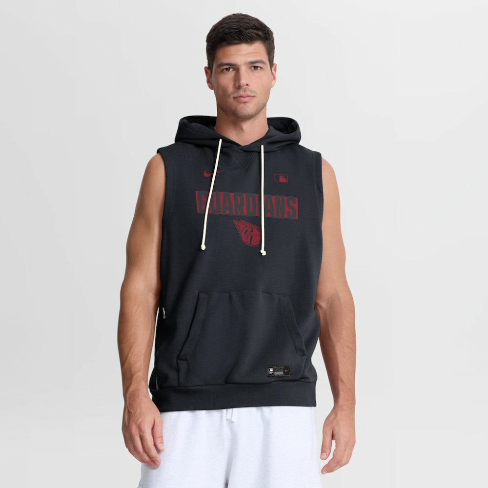 Cleveland Guardians Nike Authentic Collection Standard Issue Dri-FIT Sleeveless Hoodie - MLB
