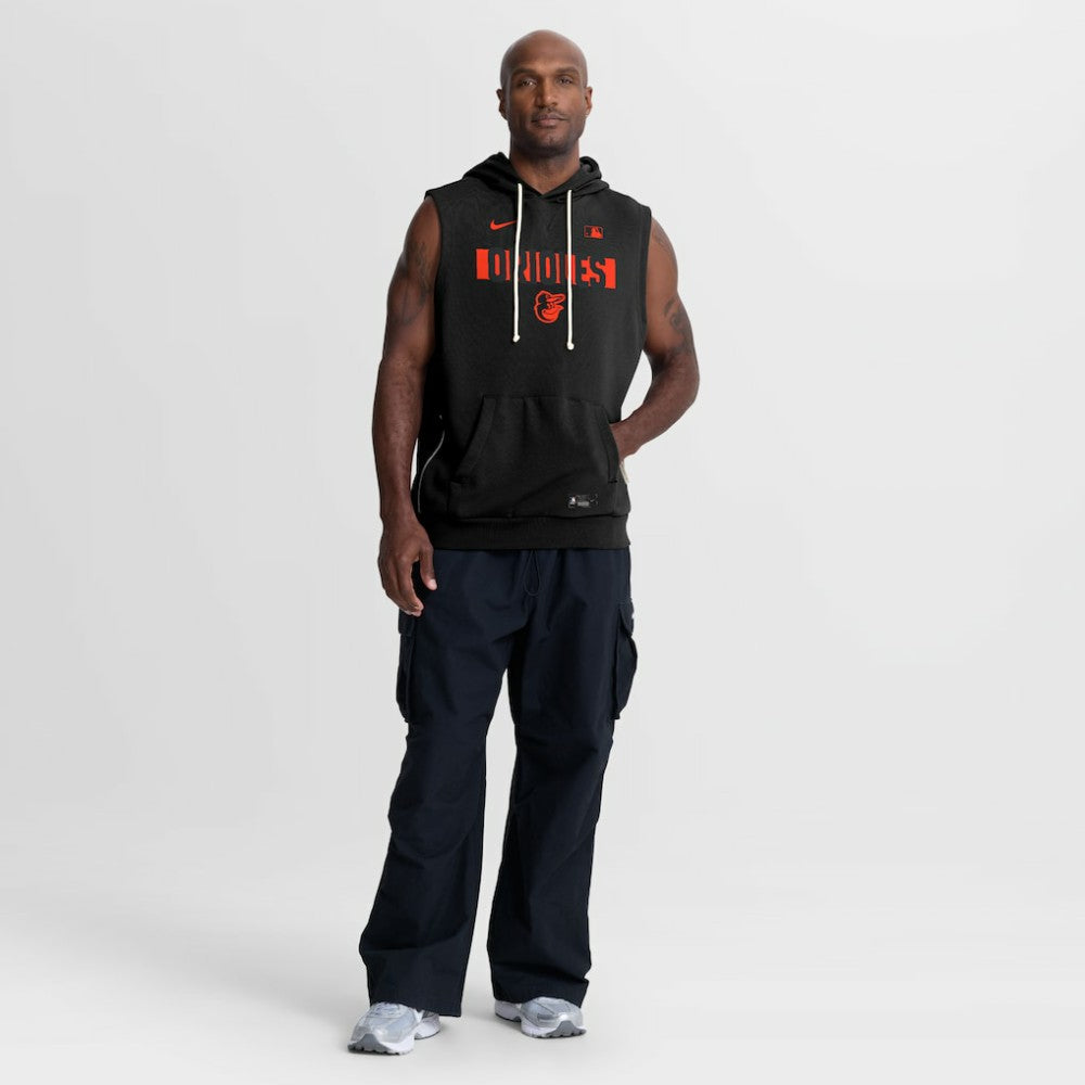 Baltimore Orioles Nike Authentic Collection Standard Issue Dri-FIT Sleeveless Hoodie - MLB