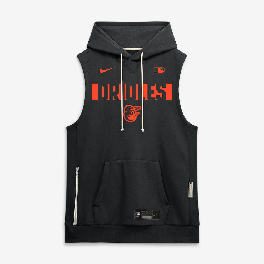 Baltimore Orioles Nike Authentic Collection Standard Issue Dri-FIT Sleeveless Hoodie - MLB