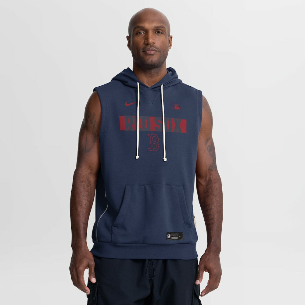 Boston Red Sox Nike Authentic Collection Standard Issue Dri-FIT Sleeveless Hoodie - MLB